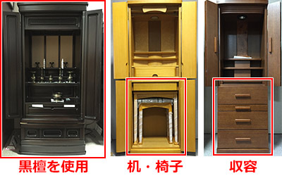 家具調仏壇の種類